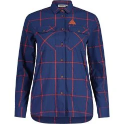Maloja AdigeM. Women's Shirt - Midnight Check 8609