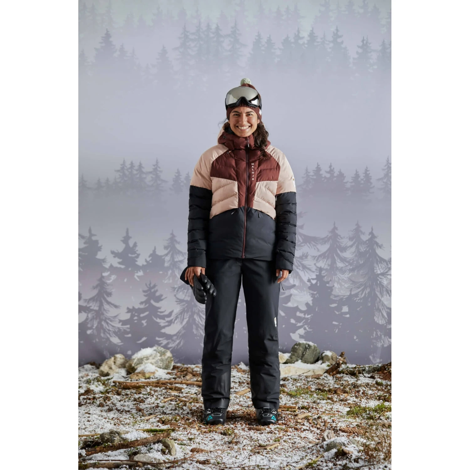 Maloja WaldkauzM. Women's Alpine ReDown Jacket - Moonless 0817 32103 5 Maloja WaldkauzM. Women's Alpine ReDown Jacket - Moonless 0817 32103 - Image 3
