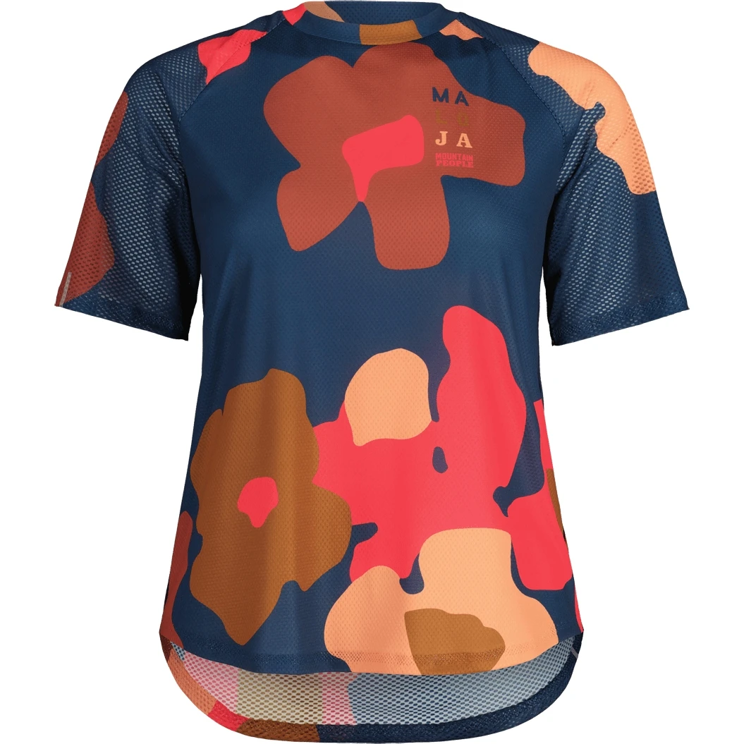Maloja BüschelschönM. Trail Running Women's Tee - Midnight Primrose 8745 3 Maloja BüschelschönM. Trail Running Women's Tee - Midnight Primrose 8745