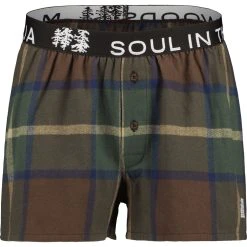 Maloja CaldaroM. Flannel Boxer - Chocolate Multi 8785