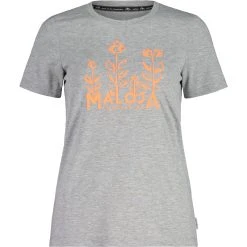Maloja CuragliaM. Multi 1/2 Women's T-Shirt - Grey Melange 7096