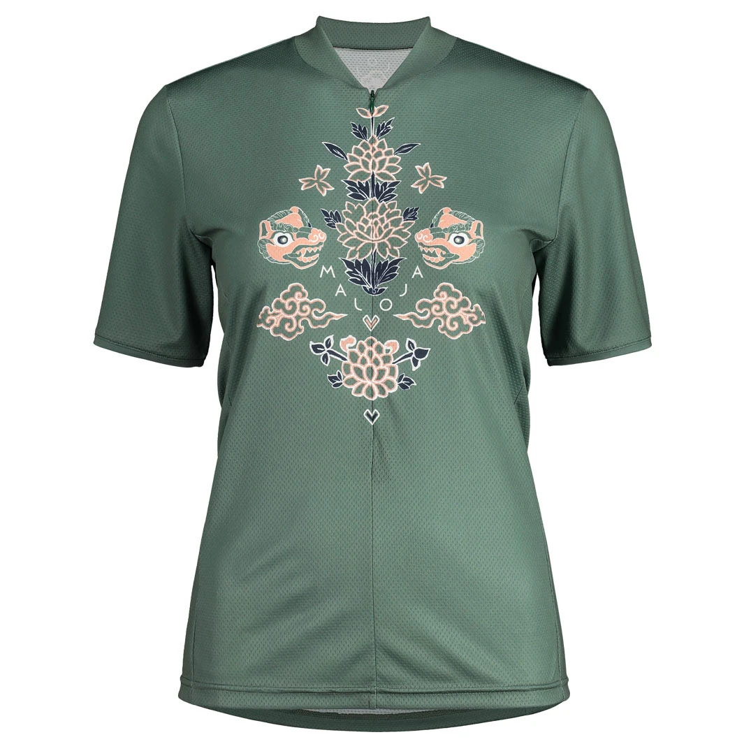 Maloja CurunaM. All Mountain 1/2 Women's Jersey - Cypress 8330 3 Maloja CurunaM. All Mountain 1/2 Women's Jersey - Cypress 8330