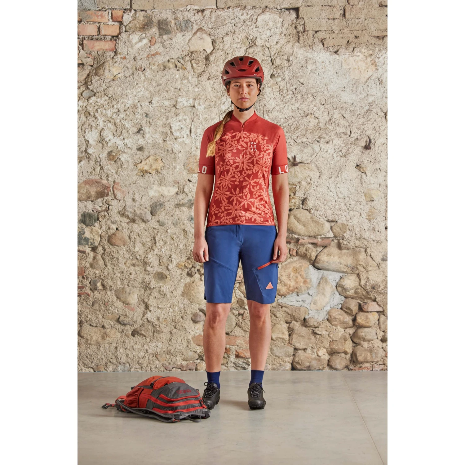 Maloja EnvaliraM. 1/2 Cycle Women's Jersey - Rosehip Mountainarnica 8768 5 Maloja EnvaliraM. 1/2 Cycle Women's Jersey - Rosehip Mountainarnica 8768 - Image 3