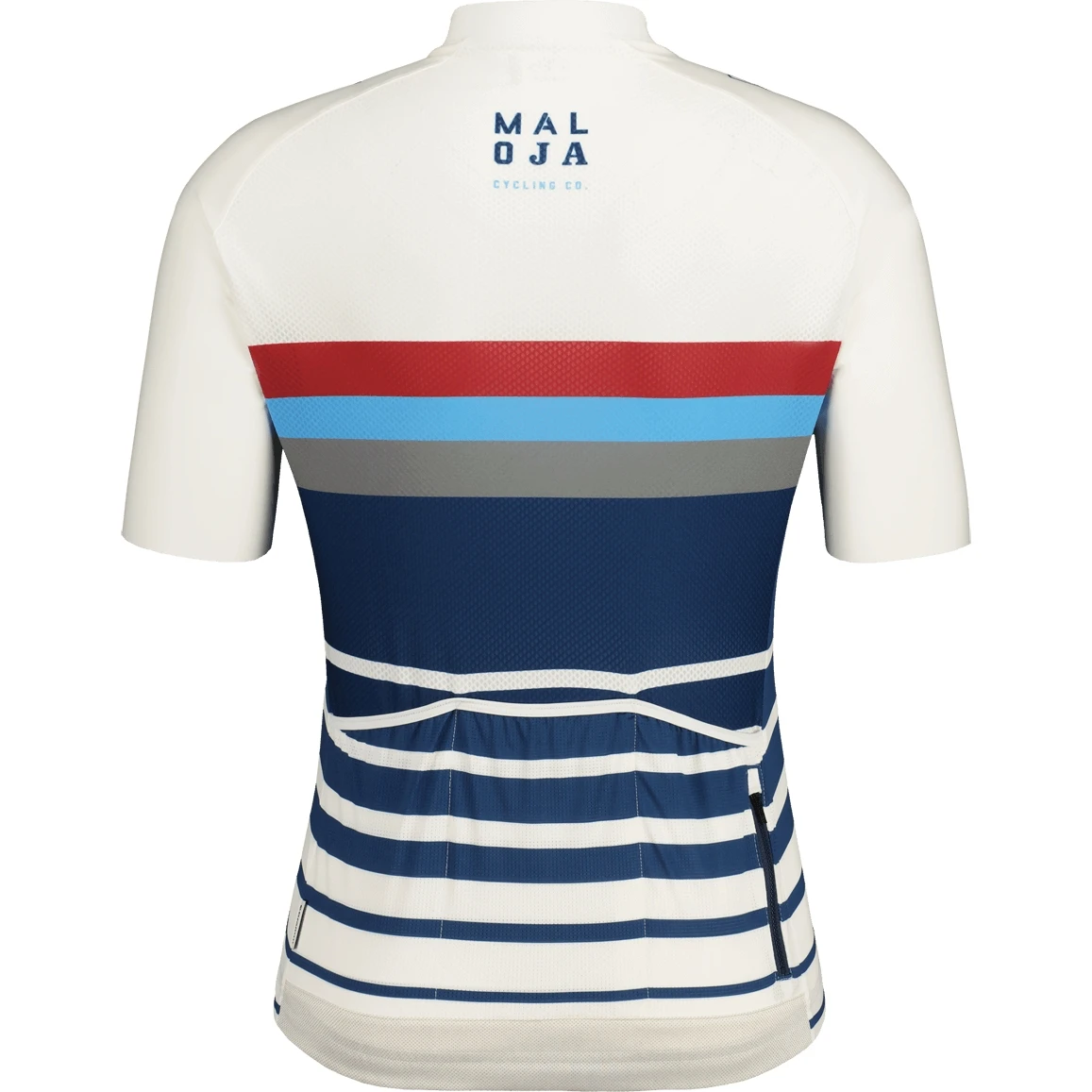 Maloja FurglerM. Roadbike Jersey - Glacier Milk Stripe 8597 4 Maloja FurglerM. Roadbike Jersey - Glacier Milk Stripe 8597 - Image 2