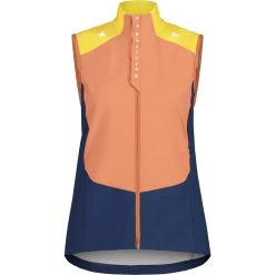 Maloja GrünfinkM. Women's Nordic Hybrid Softshell Vest - Rosewood Multi 8653
