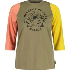 Maloja HimbeereM. Enduro Women's 3/4 Tee - Oak Multi 8762