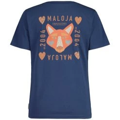 Maloja PlanbellM. Organic Cotton Tee Women - Midnight 8581 -Maloja Outdoor maloja planbellm organic cotton tee women midnight 8581 2 1299794