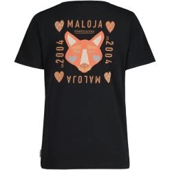Maloja PlanbellM. Organic Cotton Tee Women - Moonless 0817 -Maloja Outdoor maloja planbellm organic cotton tee women moonless 0817 2 1299797