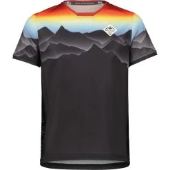Maloja RitterspornB. Trail Kid's Tee - Moonless Multi 0821