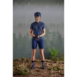 Maloja RubinieM. AOP 1/2 Women's Jersey - Salvia Woodpieces 8517 -Maloja Outdoor maloja rubiniem 954281