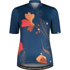 Maloja SarsteinM. 1/2 Cycle Women's Jersey - Midnight Alpflower 8741