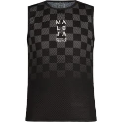 Maloja SchrockenM. Baselayer Tank - Moonless Check 8235