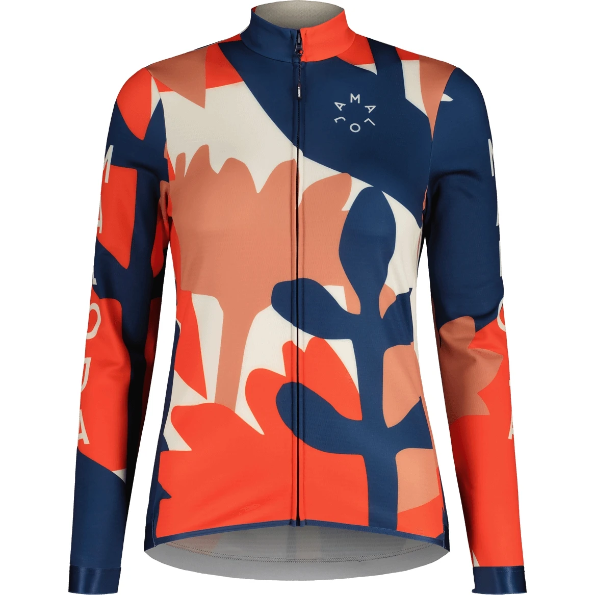 Maloja ToadstoolM. 1/1 Women's Cycle Jacket - Midnight Pastel Leaves 8619 3 Maloja ToadstoolM. 1/1 Women's Cycle Jacket - Midnight Pastel Leaves 8619