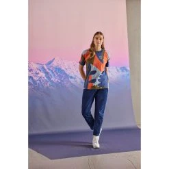 Maloja ToldiM. Organic Cotton Tee Women - Rosewood Pastel Leaves 8667 -Maloja Outdoor maloja toldim organic cotton tee women rosewood pastel leaves 8667 3 1297198