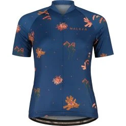 Maloja VanilM. AOP 1/2 Cycle Women's Jersey - Midnight 8581
