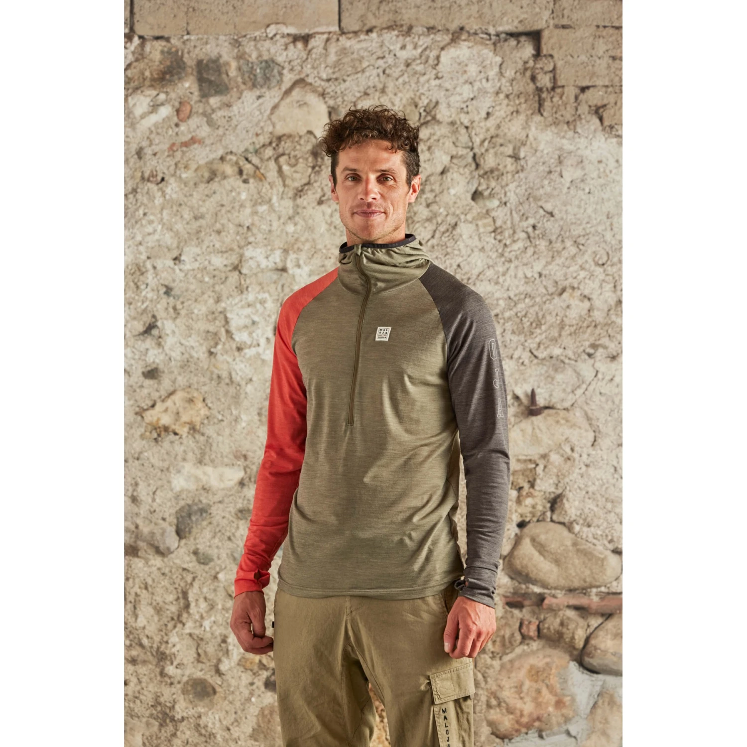 Maloja ZordoM. Mountain Midlayer Longsleeve Shirt - Oak Multi 8762 5 Maloja ZordoM. Mountain Midlayer Longsleeve Shirt - Oak Multi 8762 - Image 3